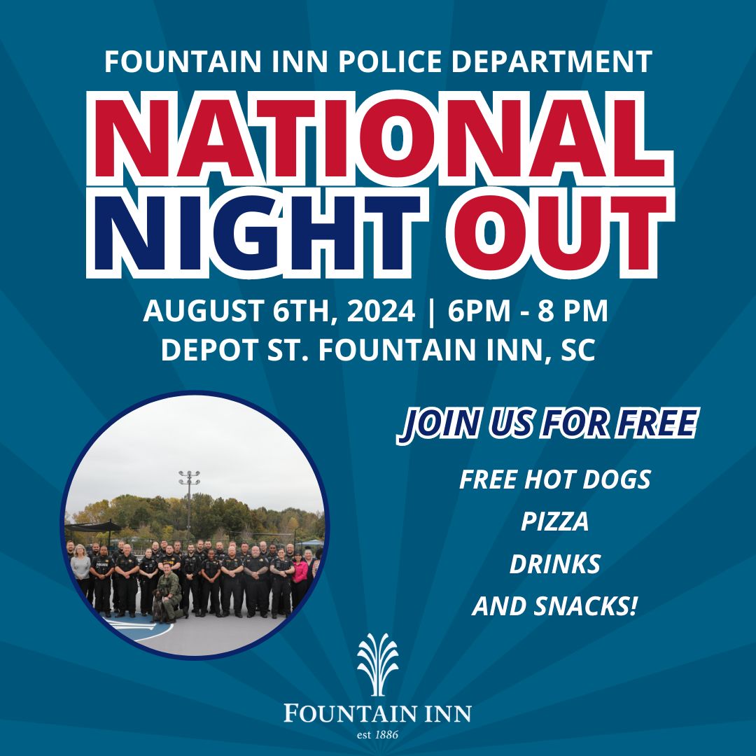 poster for national night out event