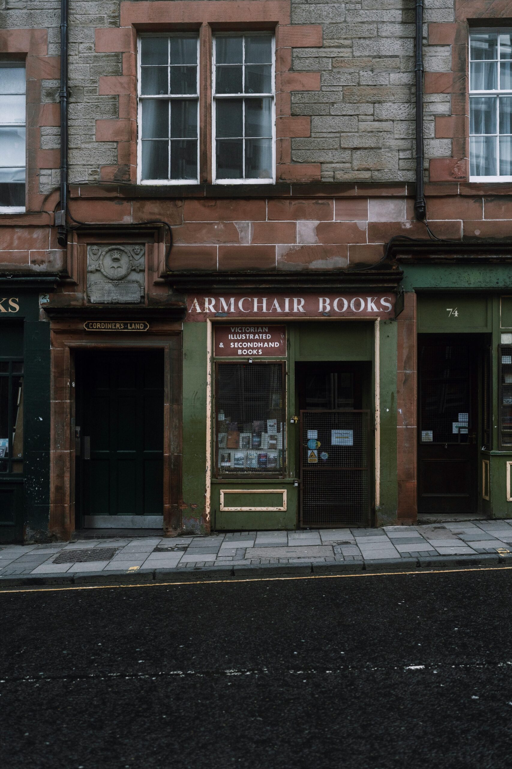 Book store facade Edinburgh