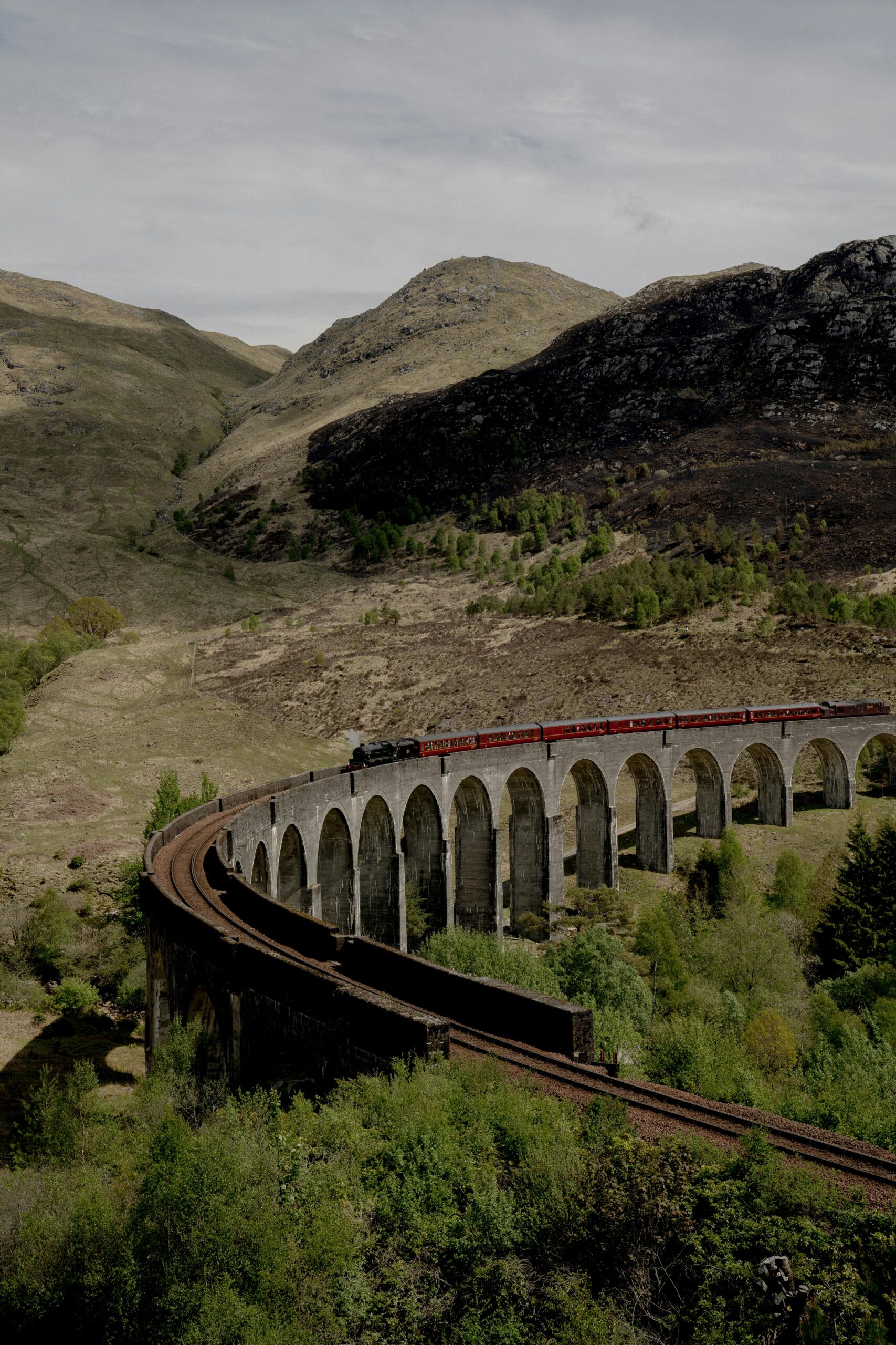 train on viaduct