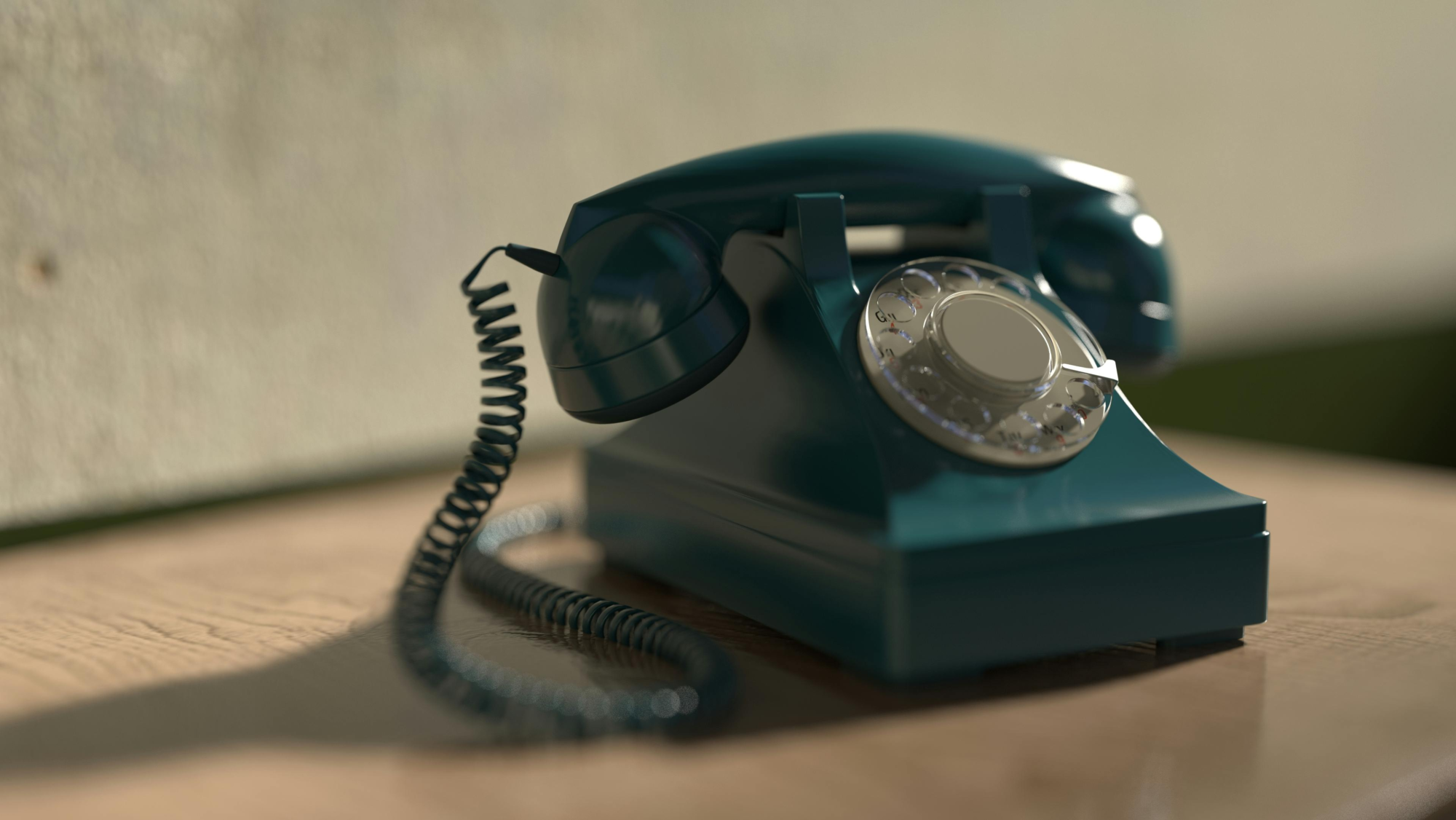 dark teal telephone
